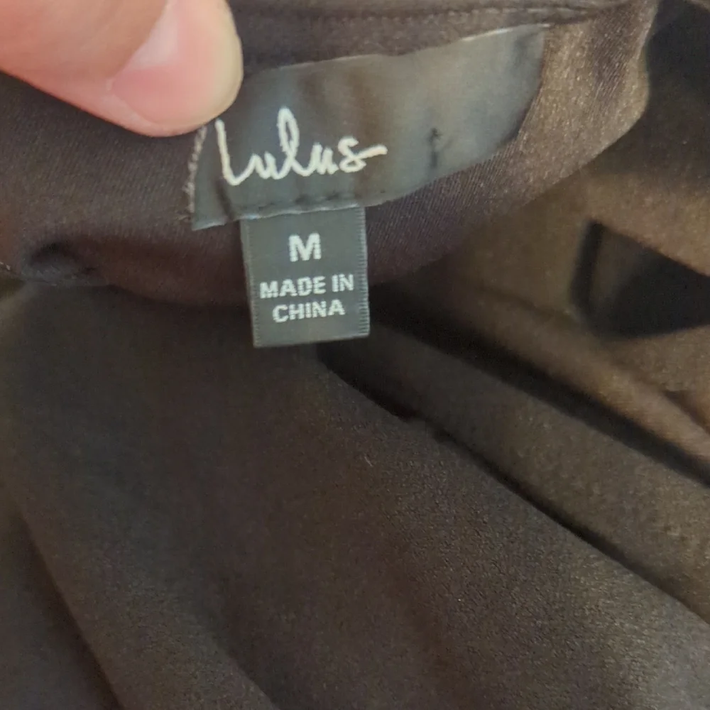 Lulu's Black Jumpsuit NWOT with Wide-Leg Pants - Picture 3 of 5